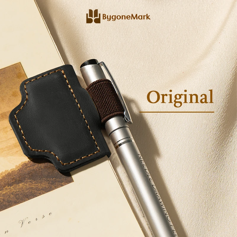 BygoneMark - LAST DAY 70% OFF - Personalized Magnetic Leather Pen Holder Bookmark