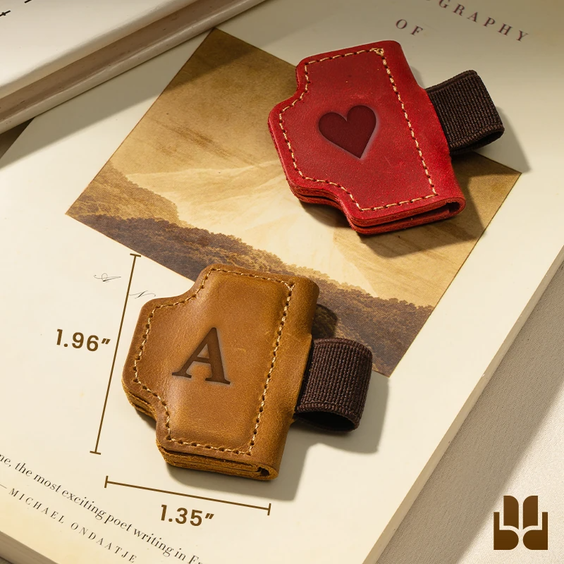 BygoneMark - LAST DAY 70% OFF - Personalized Magnetic Leather Pen Holder Bookmark
